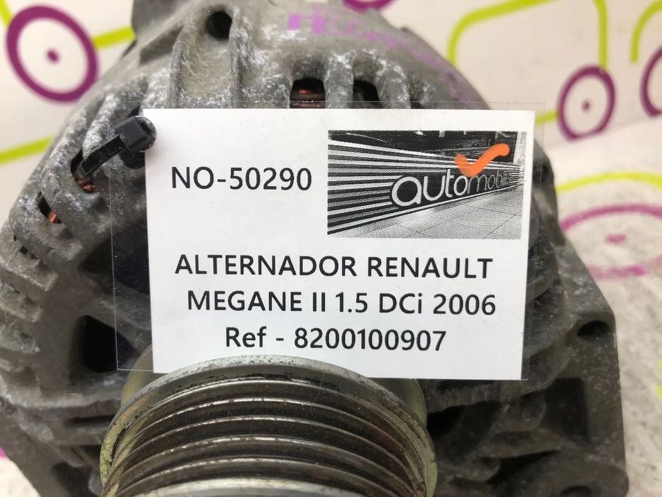 Alternador RENAULT MEGANE II 1.5 Dci Ref. 8200100907 - NO. 50290