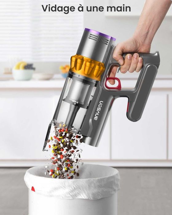 Mocny bezprzewodowy odkurzacz ANYSON Stars 5 45 Kpa/ 550W / 65 min