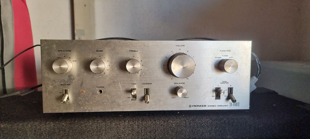 Amplificador Pioneer SA-6500 II e coluna