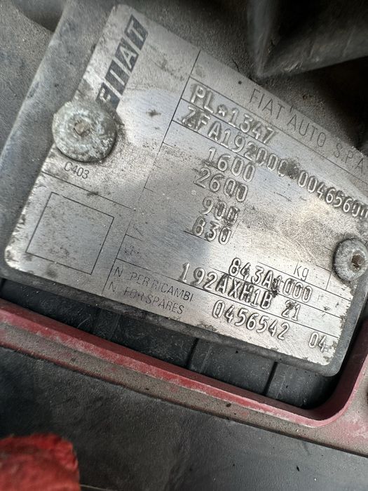 Silnik Fiat Doblo I 843a1000 Fiat Stilo 1.4 16V Tipo 2