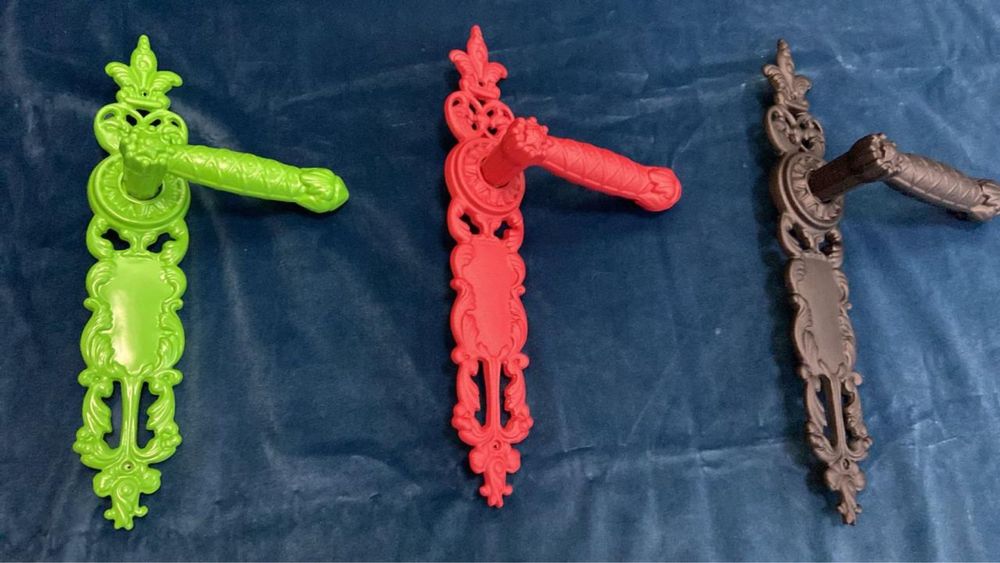 Великі Латунні Дверні Ручки, Нові, На Вхідні і Міжкімнатні Дверні