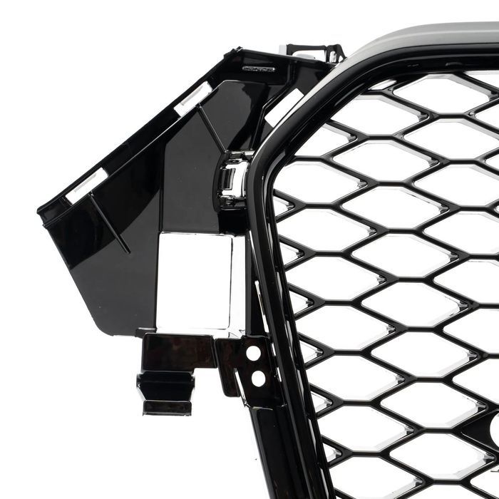 Grelha frontal para Audi A4/S4 B8 12-15 Em Plastico ABS Look RS4 com aro em preto piano brilhante compatível com a versão Standart e S-Line