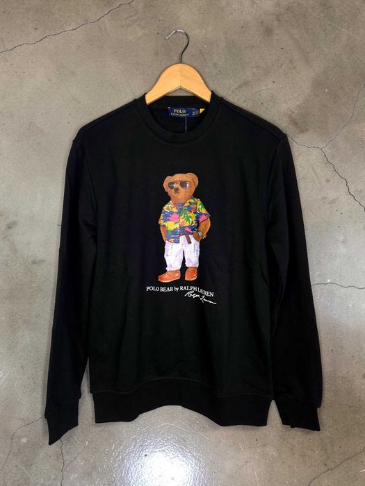 Ralph Lauren Czarna Bawełna 100% Bluza L XXL 3XL Męska