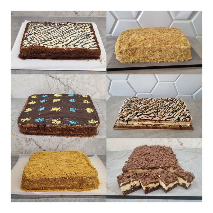 Торти, пляцки, ягідні чізкейки та кекси