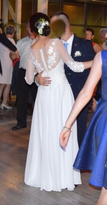 Suknia ślubna biała 36