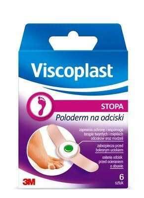 VISCOPLAST Poloderm plastry na odciski 6szt.