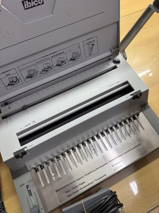 Bindownica elektryczna IBICO ibimaster 400e + grzbiety drut i plastik