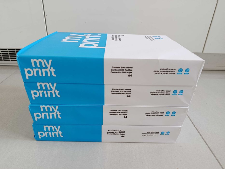 Papier ksero biały do drukarki A4 80g karton 4 ryzy