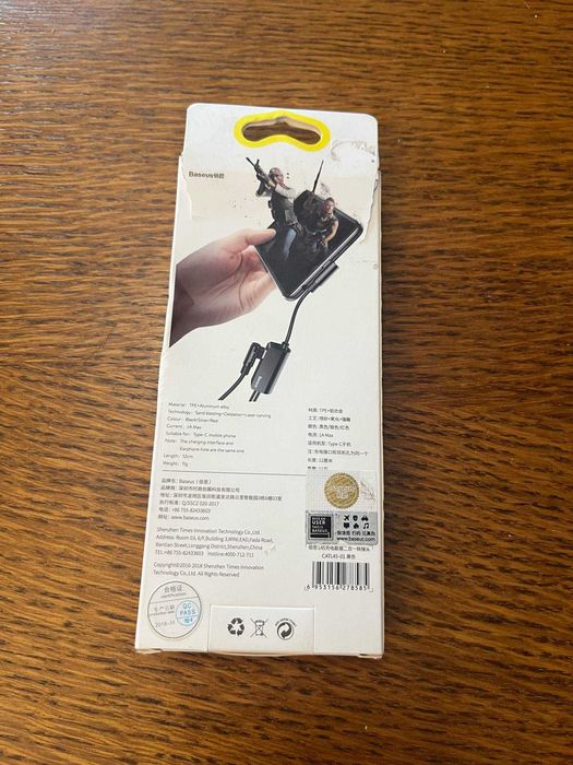 Przejściówka USB C minijack Baseus Nowe