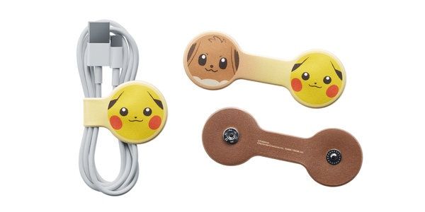 Clip para cabos Pokémon Legends: Arceus (Pikachu/Eevee)