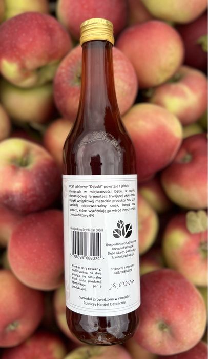 Ocet Jabłkowy Dębski 500ml