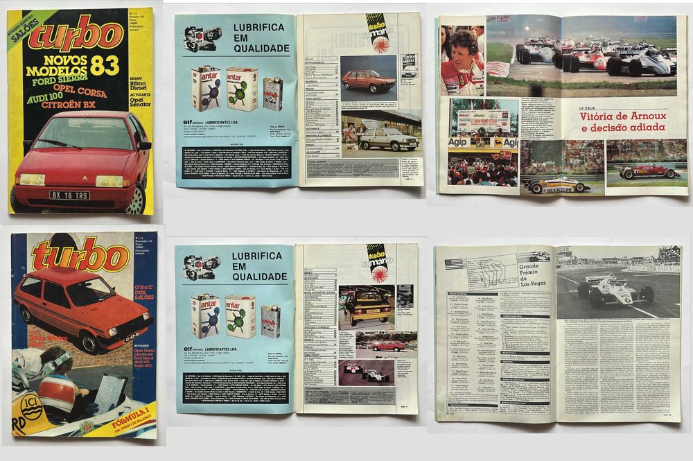 Coleção de revistas Turbo de 1981, 1982, 1983