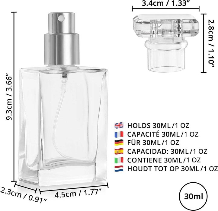 Nowa butelka z atomizerem / buteleczki na perfumy / 30ml / 5szt !3616!