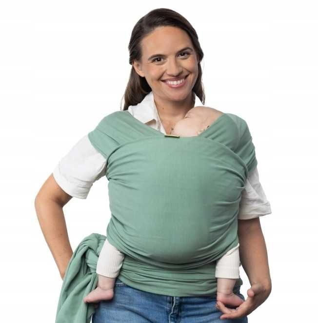 1900 Chusta/nosidełko dla niemowląt boba wrap WRAP Sage green 0-18M do 16KG