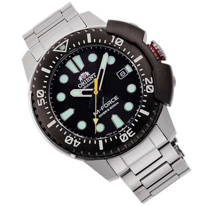 *NOVO* Vários Orient M-Force 45mm vidro safira. Automático 200m