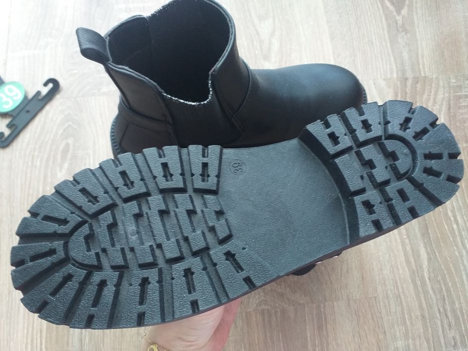Czarne botki damskie Janina 37/38 Nowe