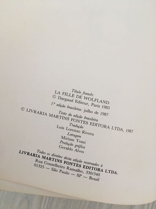 BD — The Daughter of Wolfland, script by Barreiro, artwork by Saudelli, 198764286454747394121