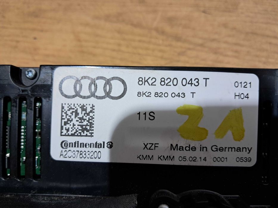 Panel nawiewu klimatyzacji sterowania AUDI A4 B8 A5 8T grzane fotele