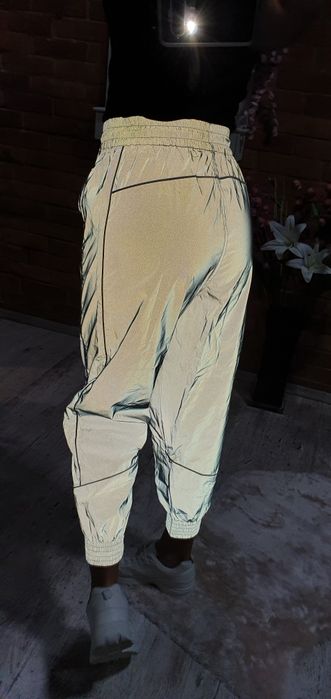 Asos angielskie spodnie świecące w nocy fluorescencyjne premium S M
