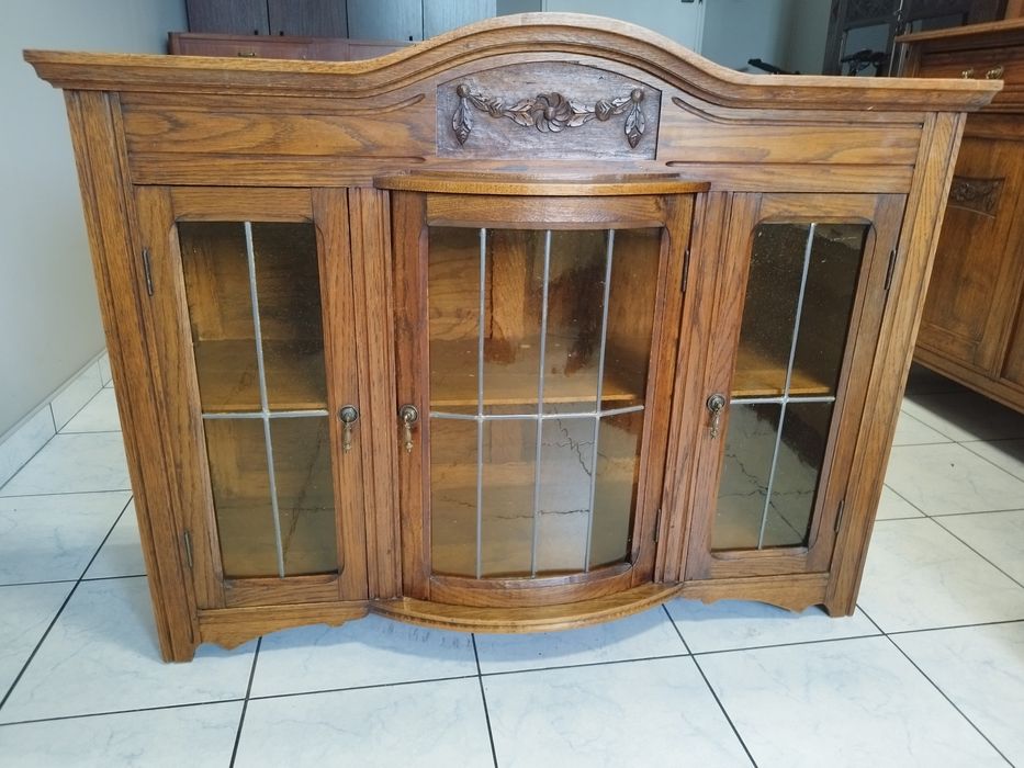 Witryna dębowa wisząca