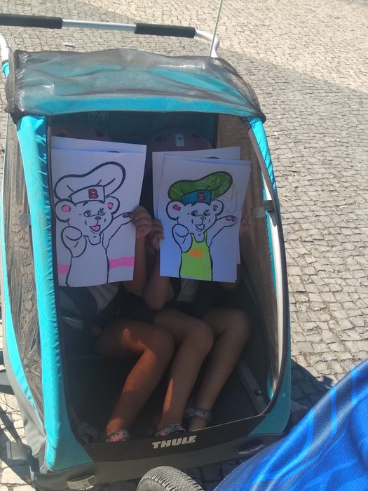 Atrelado carrinho Thule bicicleta