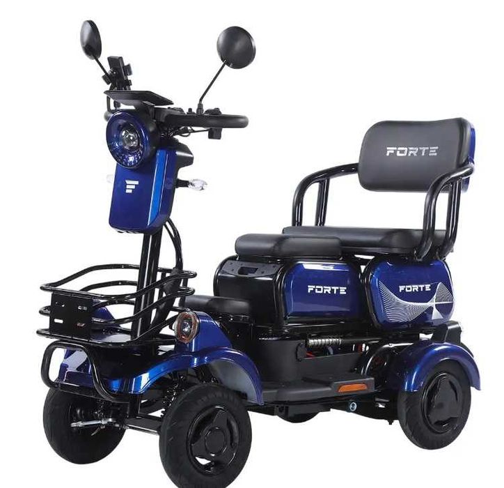 Трицикл акумуляторний FORTE SONIC-WN800S, сірий (+Акумулятор 72V/20ah 6шт)