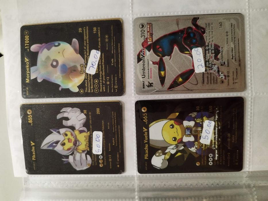 Cartas Pokémon individuais