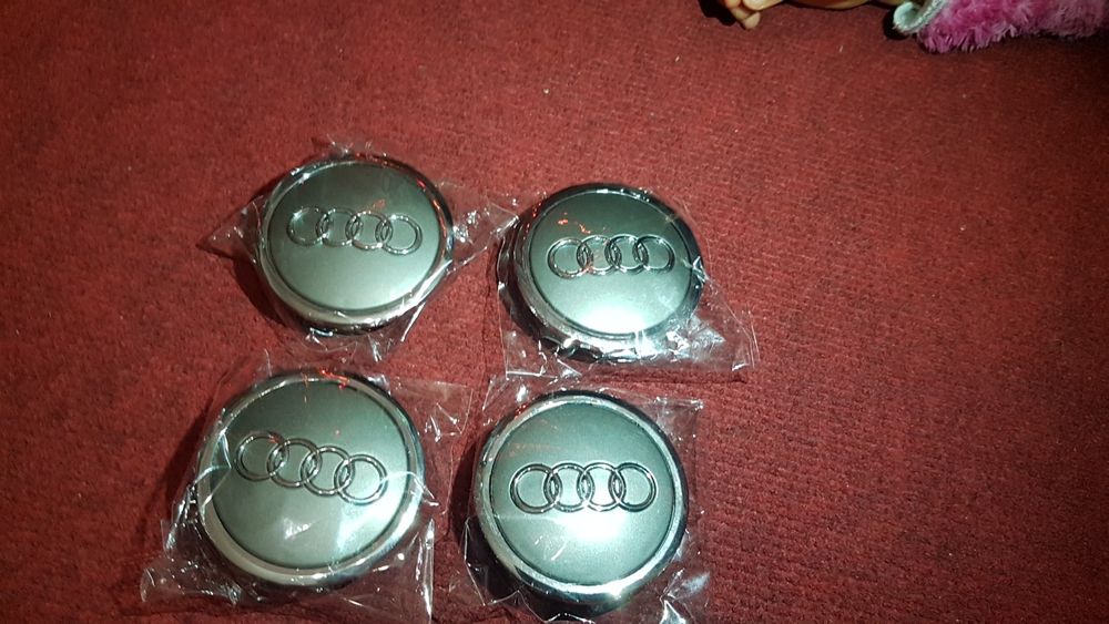 4 Centros jante Audi 69mm A3 A4 TT A5 Q3 Q7