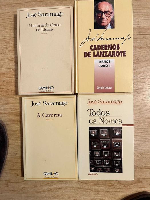 Murakami e Saramago, livros vários.