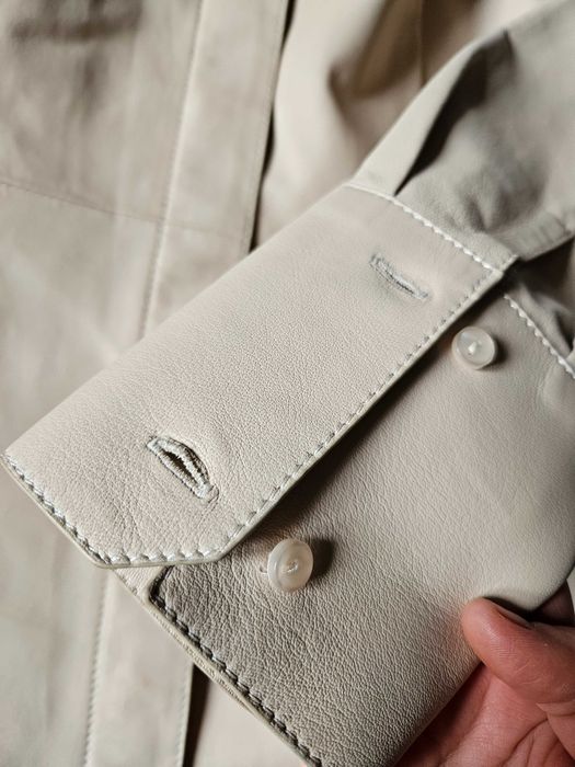 Шкіряна сорочка Massimo Dutti