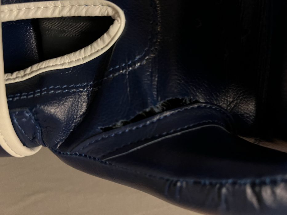 Luvas se boxe super pro-azul e branco