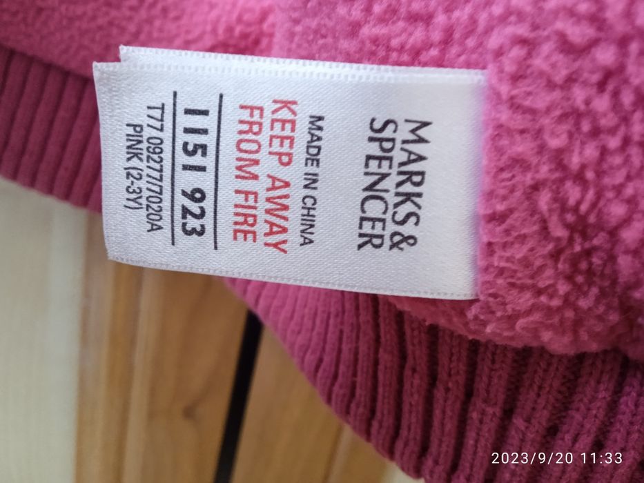 Bezrękawnik dziewczęcy Marks& Spencer 2-3 lata rozmiar 98