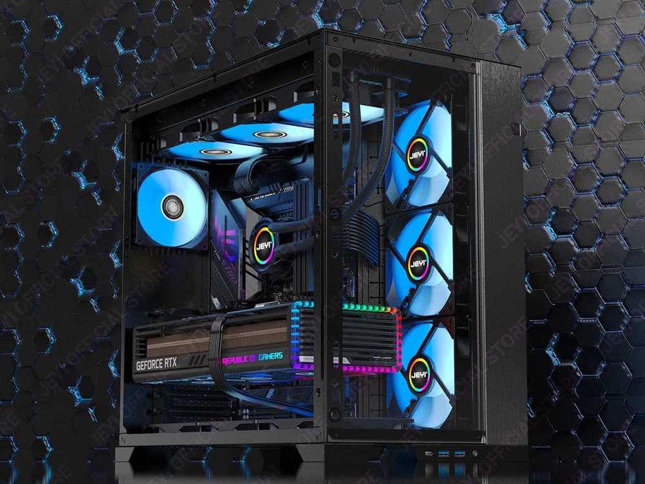 Conjunto de 3 Ventoinhas ARGB - 120 mm - Cor branca