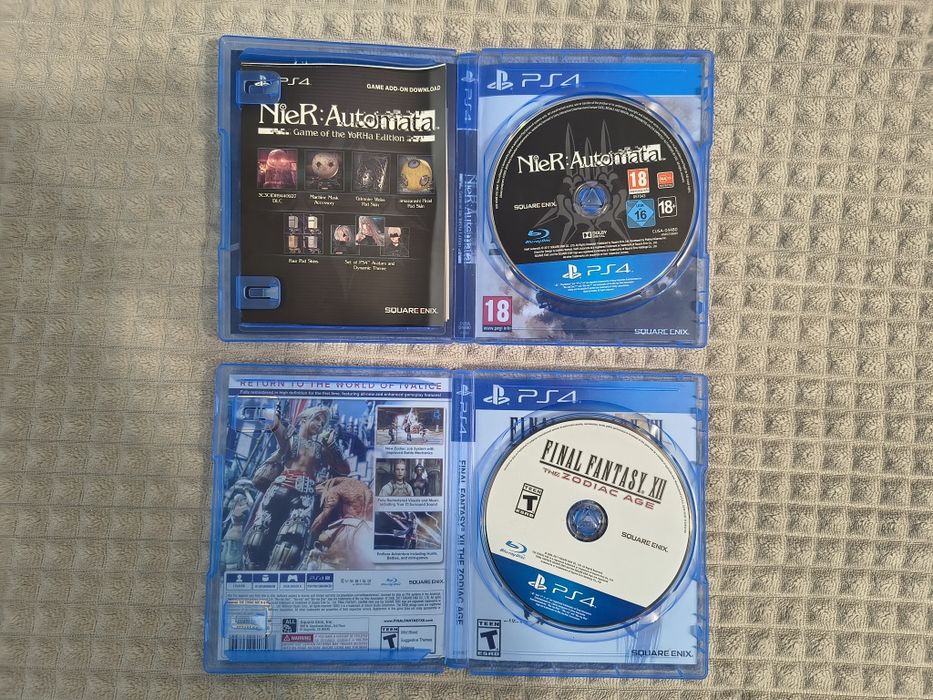 Nier:Automata, Final Fantasy XII диски ps4 ps5