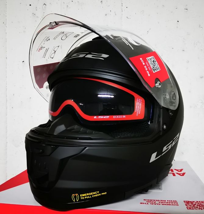 Capacete Integral LS2 FF808 Stream II Preto Matte ( L )( NOVOS )