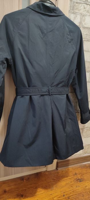 Тренч ZARA. Топовий тренч синій.