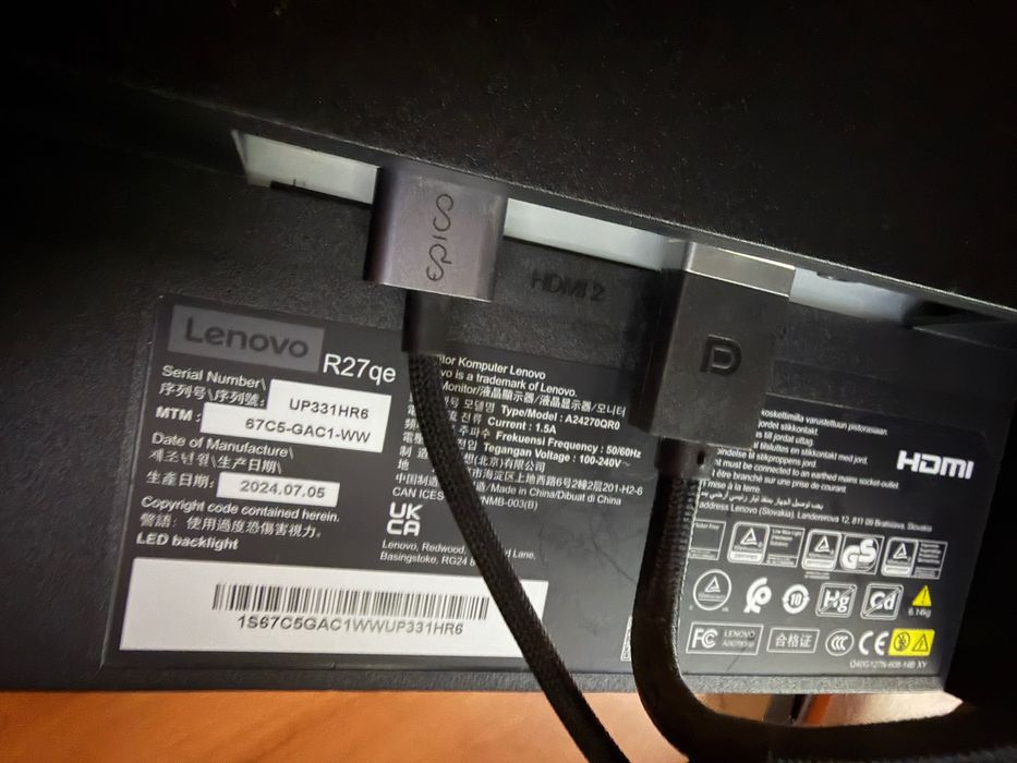 Monitor LENOVO Legion 27" cali