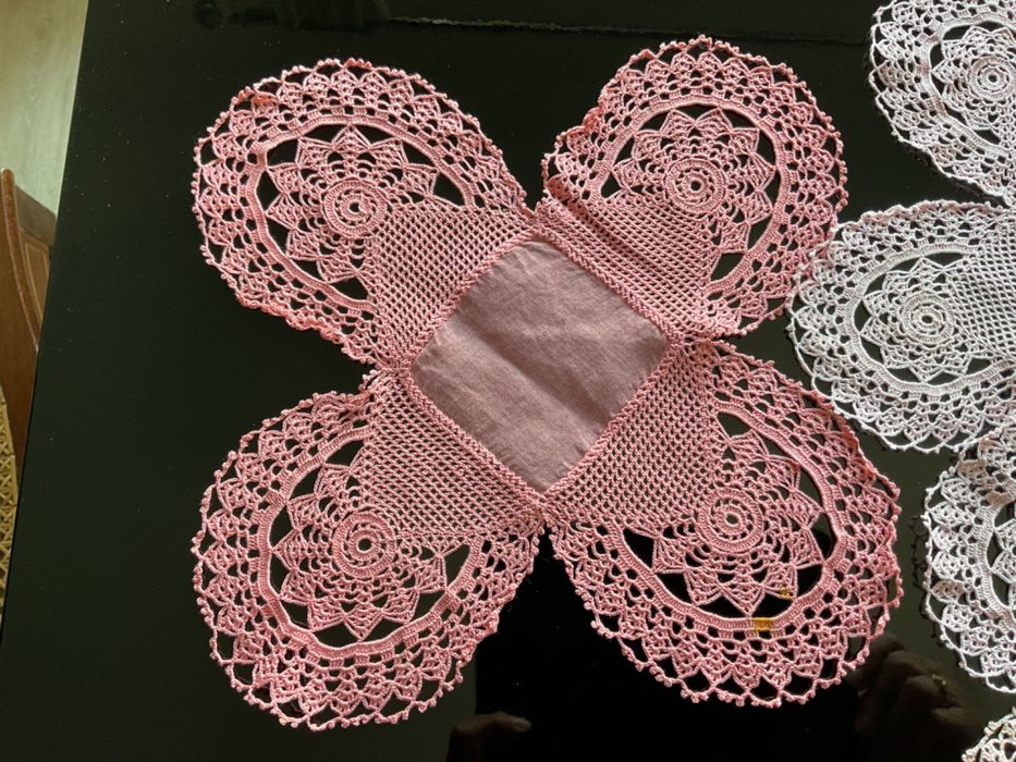 Naperons em crochet antigos de linha fina