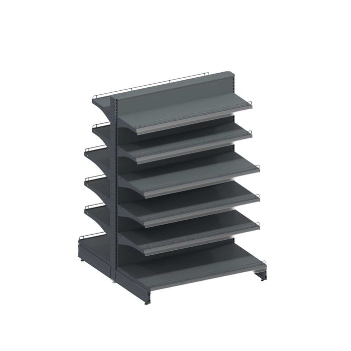 Торгові стелажі. Обладнання. Полиці. Полки. Торговий металевий стелаж.