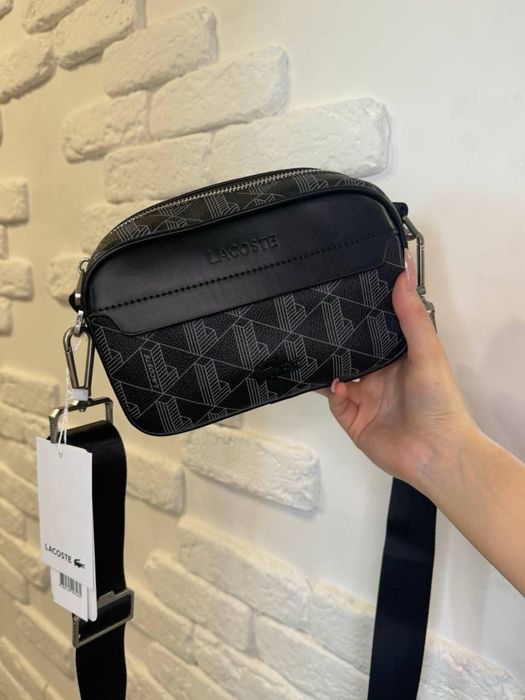 сумки від Lacoste мессенджер monogram чоловічка сумка через плече