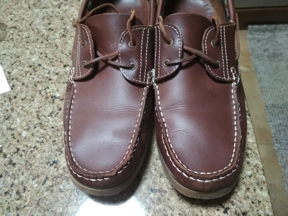 Sapatos vela (Bata ) pele castanhos