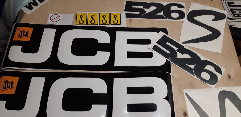 Naklejki ładowarka jcb 526 s