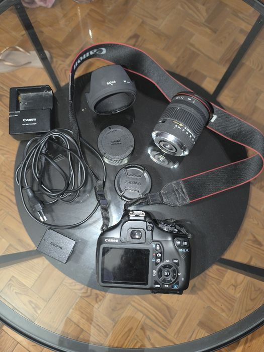 Canon 8OS 1100D + lente Sigma 18-200mm