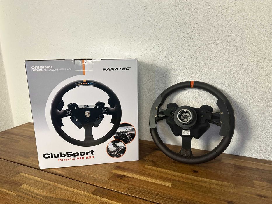 Fanatec Clubsport Porsche 918 RSR QR1 - Impecável Benfica • OLX.pt