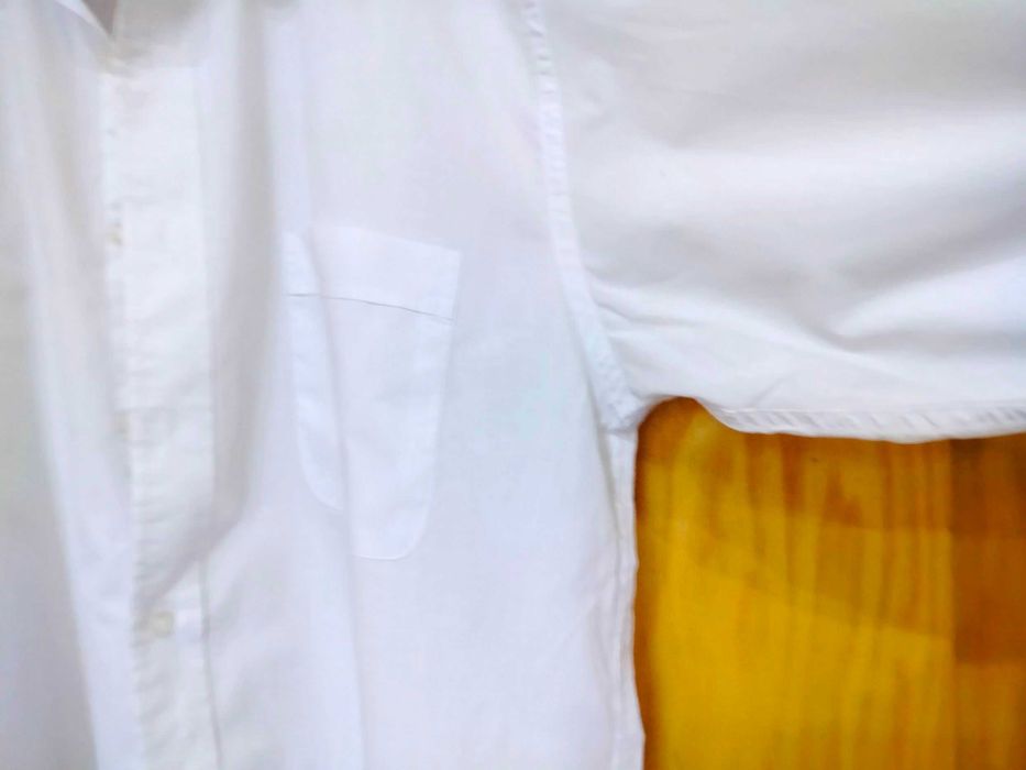 Koszula męska biała wizytowa prosta 41