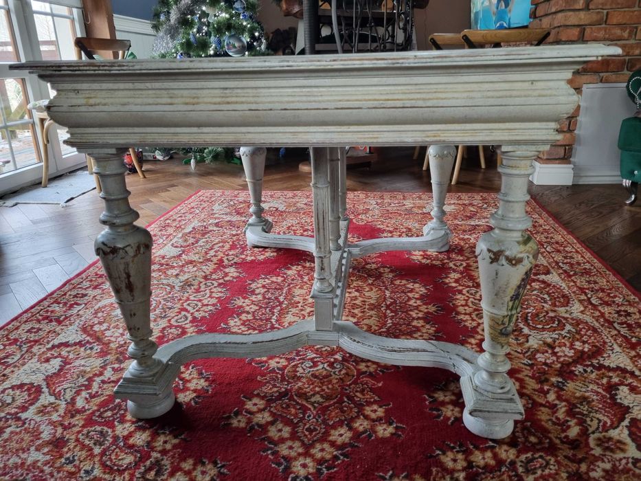 Dębowy stuł decupage