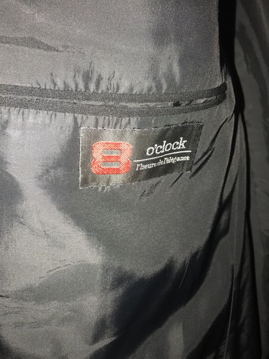 Czarna marynarka smokingowa 8 o’clock Woolmark 50