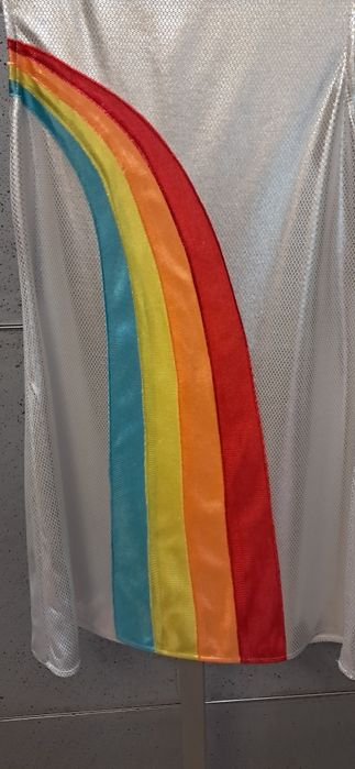 Strój przebranie kostium tęczowa piosenkarka