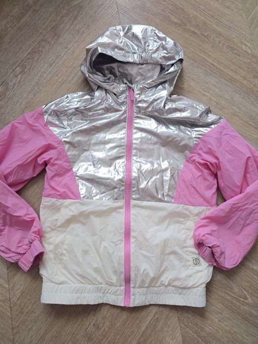 Cienka różowa wiatrówka kurtka dla dziewczynki 146 jak nowa