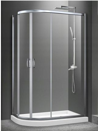 Nowa kabina prysznicowa Luminas 100×80×185 cm – chrom
